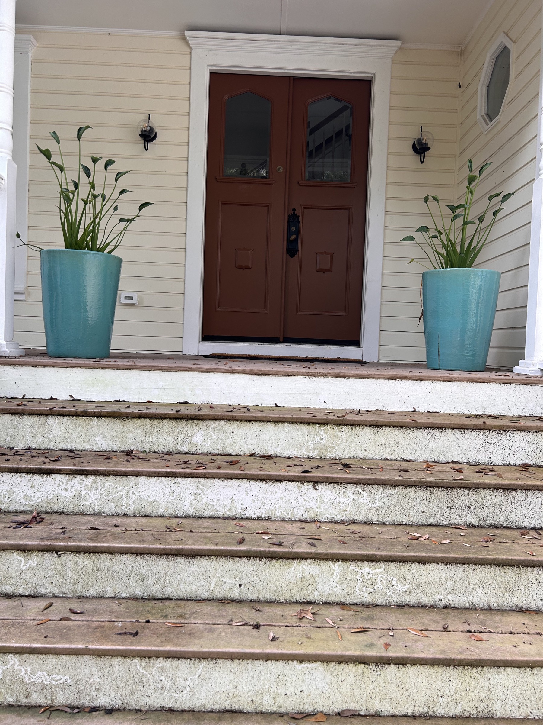 The Front Door planters arrive at Oaklane Garden