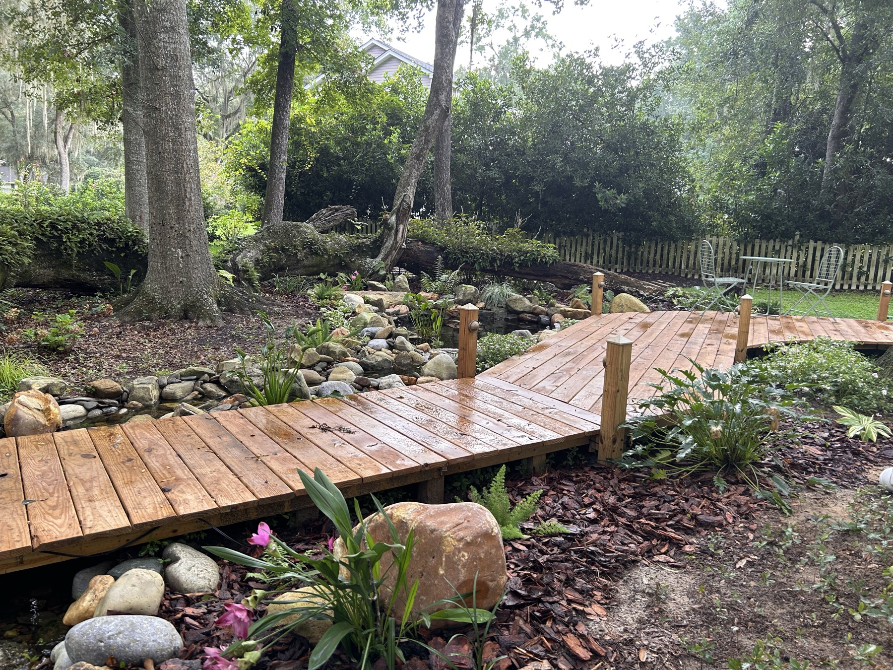 The Split Oak Garden, current view